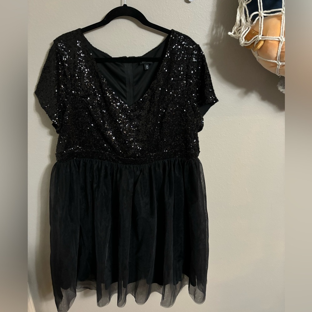 Torrid size 20 sequin mini dress.